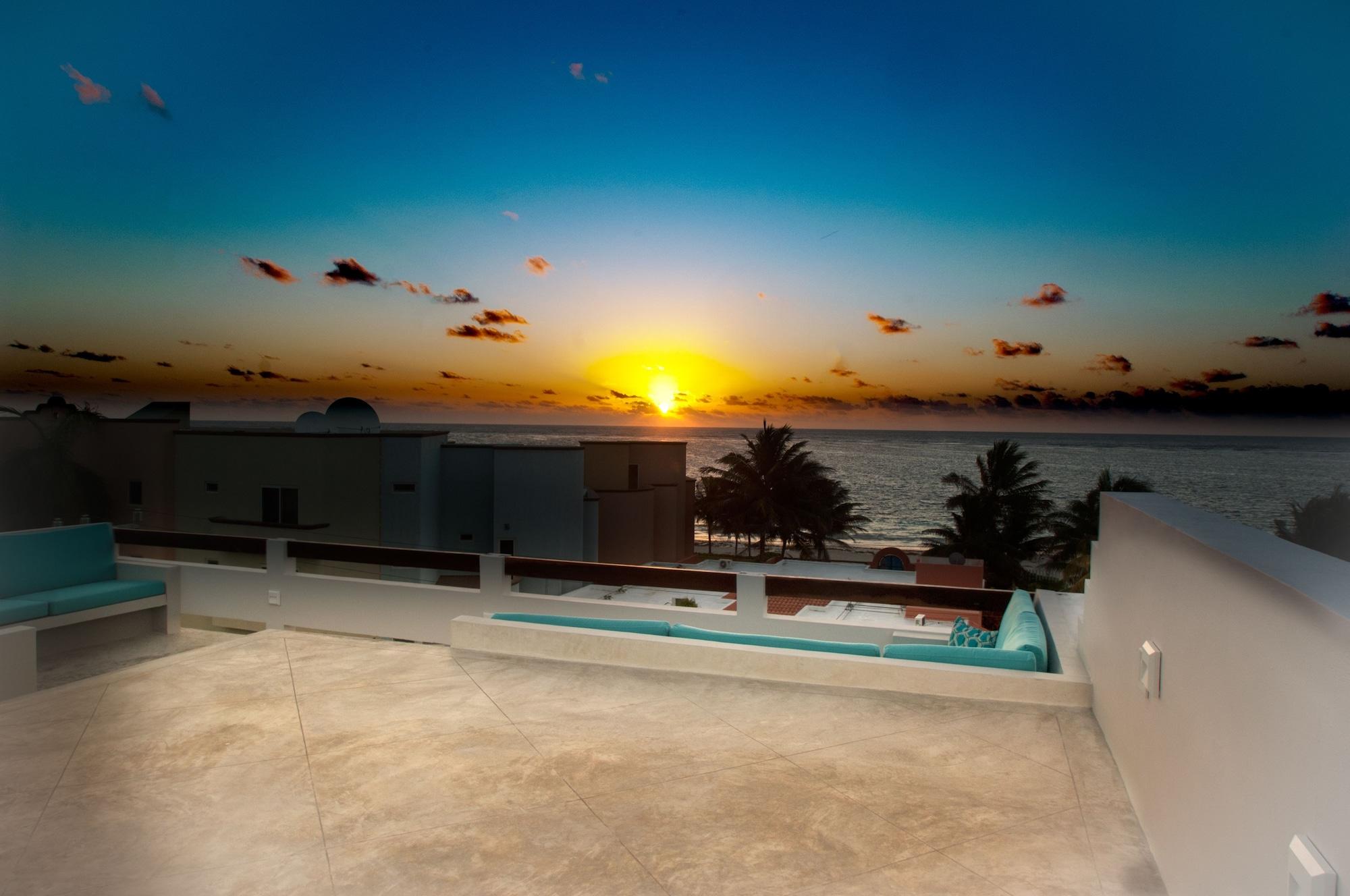 Casa Agua Azul Villa Puerto Morelos Dış mekan fotoğraf
